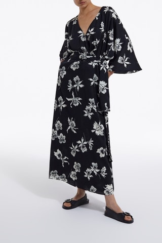 Robe longue - Noir et blanc