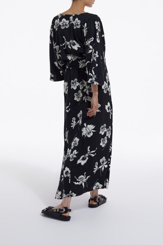 Robe longue - Noir et blanc