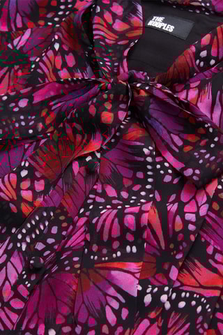 Chemisier - Noir et rose