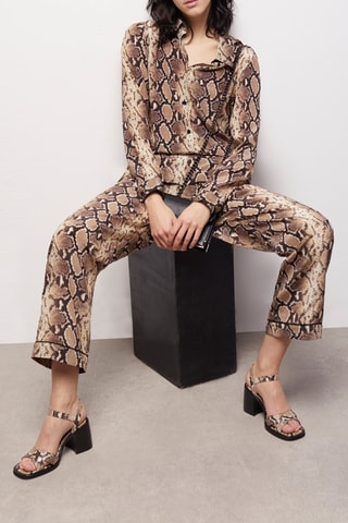 Chemisier en soie - Beige