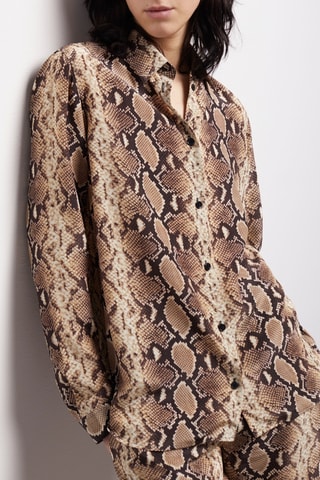 Chemisier en soie - Beige