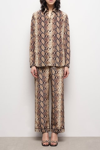 Chemisier en soie - Beige