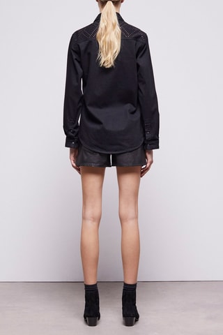 Chemisier en jean - Noir