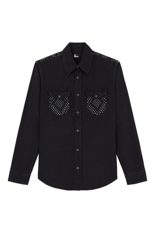 Chemisier en jean - Noir