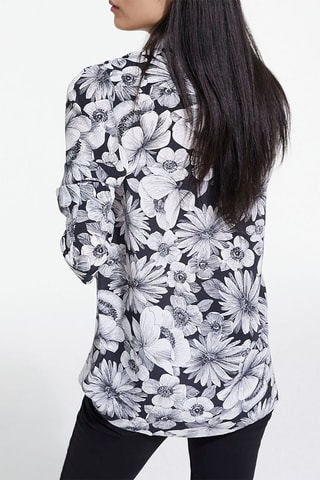 Chemisier en soie - Noir et blanc