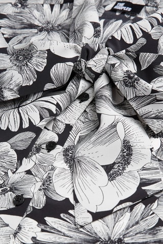 Chemisier en soie - Noir et blanc