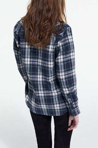 Chemisier - Ecru et vert bouteille