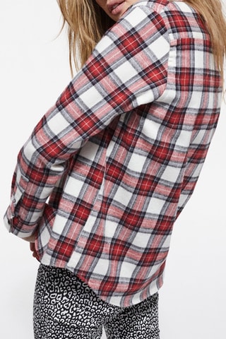 Chemisier - Rouge et écru