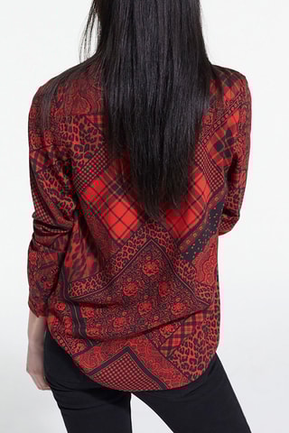 Chemisier - Rouge et noir