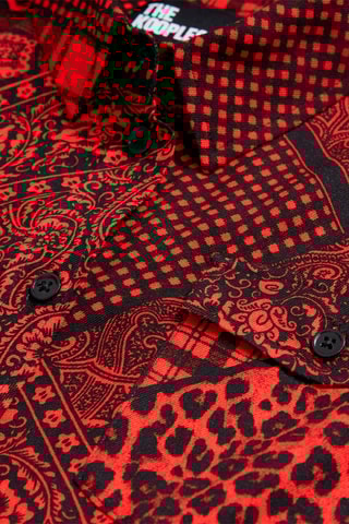 Chemisier - Rouge et noir