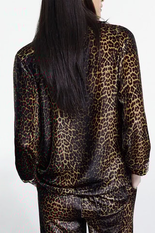 Chemisier en velours - Marron