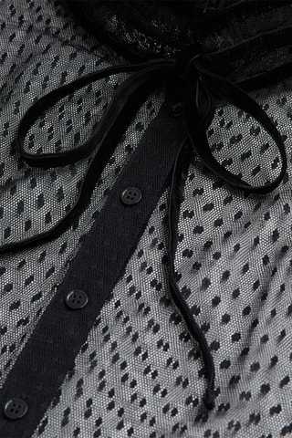 Chemisier en tulle - Noir