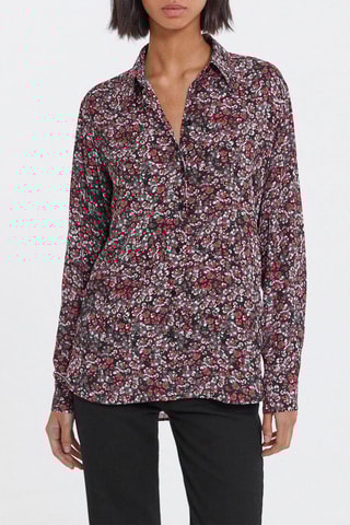 Chemisier - Rouge et gris foncé