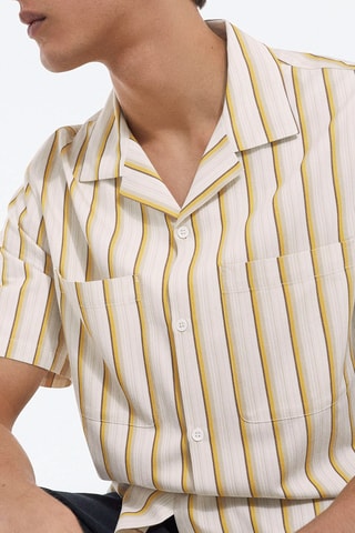 Chemise Ecru et jaune