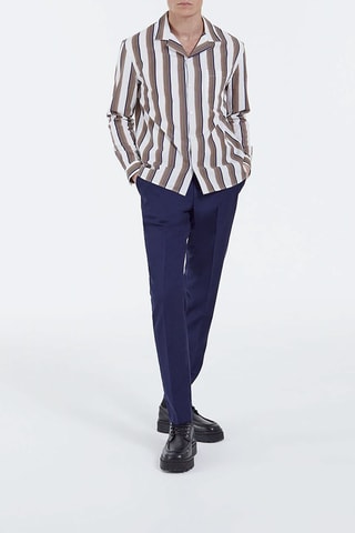 Chemise Blanc et beige