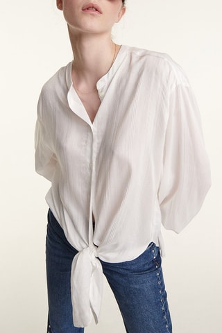 Chemise nouée - Ecru