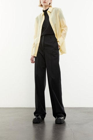 Chemise en soie - Jaune