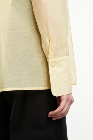Chemise en soie - Jaune