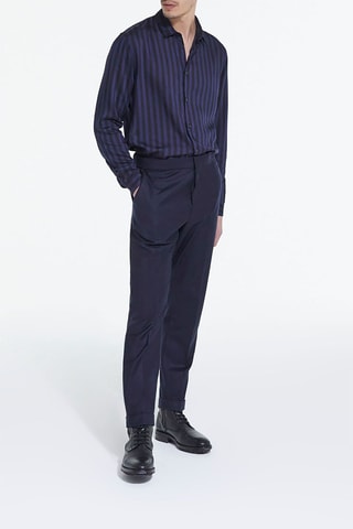 Chemise Noir et bleu marine