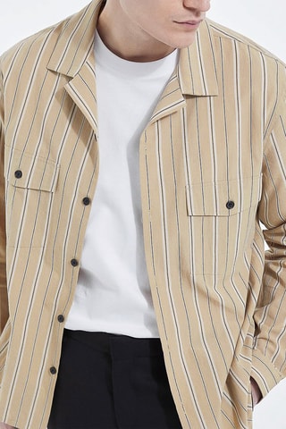 Chemise Beige et noir