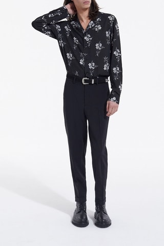 Chemise Noir et écru