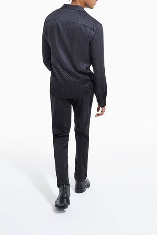 Chemise Gris foncé et noir