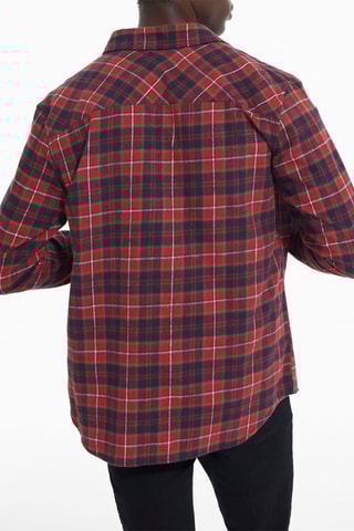 Chemise regular Rouge et bleu marine