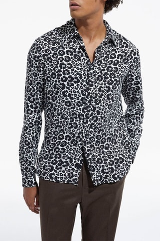 Chemise slim Noir et blanc