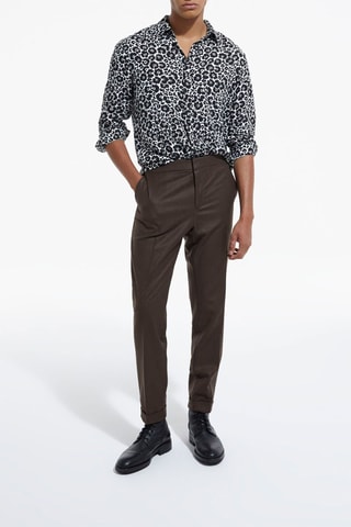 Chemise slim Noir et blanc