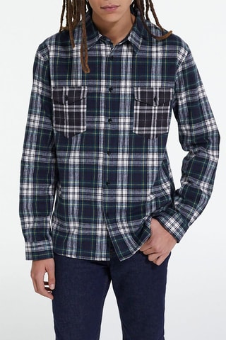 Chemise Bleu marine et blanc