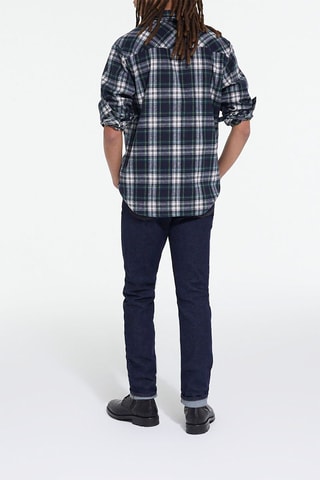 Chemise Bleu marine et blanc