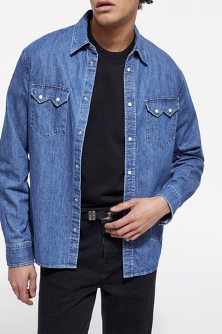 Surchemise en jean Bleu