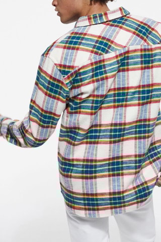 Chemise Ecru et rouge