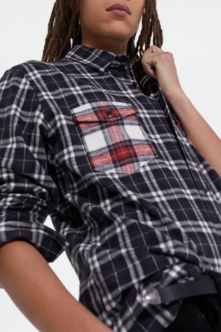 Chemise Noir et écru