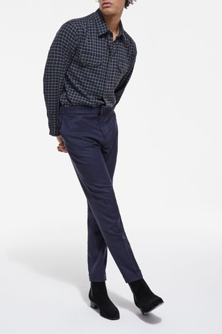 Chemise Anthracite et écru