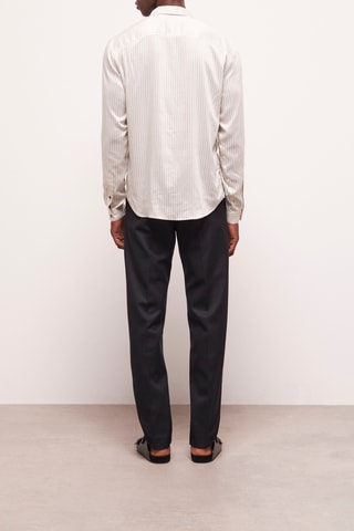 Chemise slim - Blanc cassé