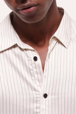 Chemise slim - Blanc cassé