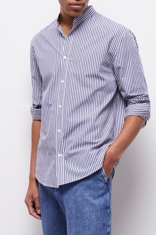 Chemise - Bleu marine et blanc