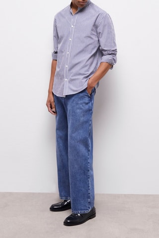 Chemise - Bleu marine et blanc