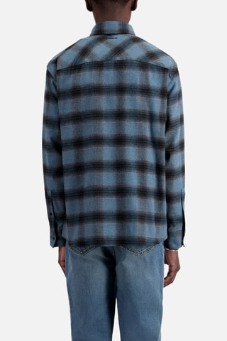 Chemise - Bleu électrique et noir