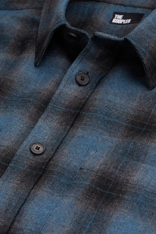 Chemise - Bleu électrique et noir