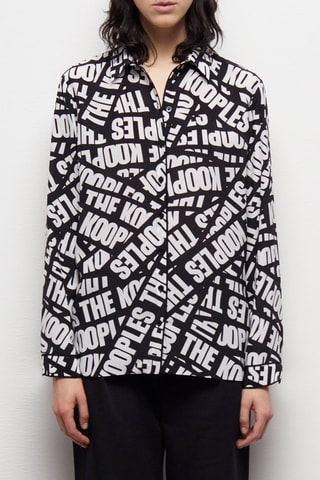 Chemise en soie - Noir et blanc