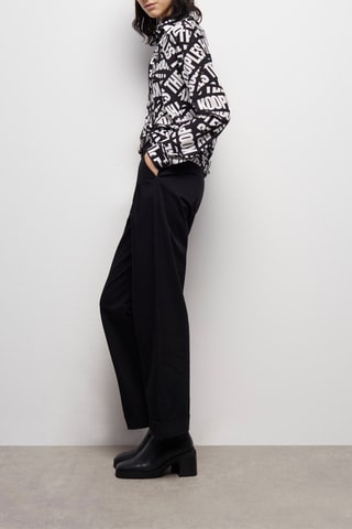 Chemise en soie - Noir et blanc