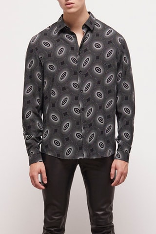 Chemise slim - Gris foncé