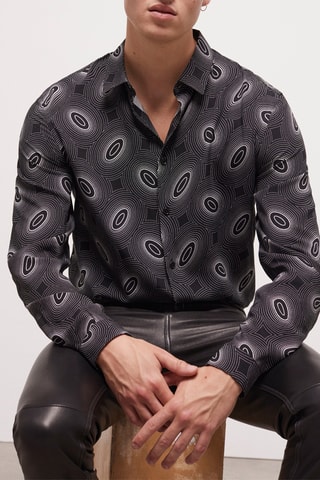 Chemise slim - Gris foncé