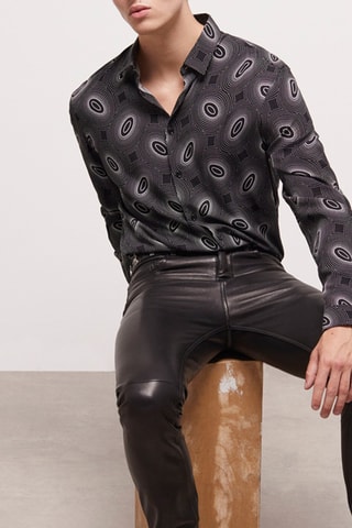 Chemise slim - Gris foncé