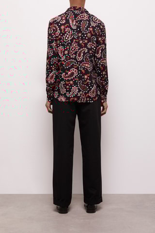 Chemise regular Noir et rouge