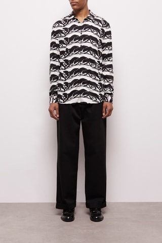 Chemise regular Noir et blanc