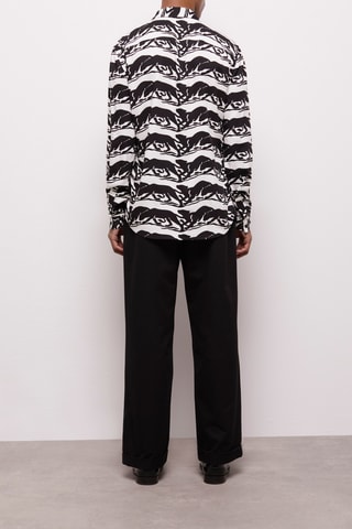 Chemise regular Noir et blanc