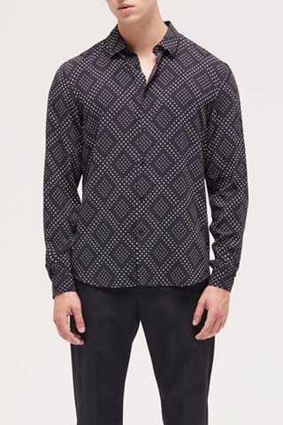 Chemise slim - Bleu marine